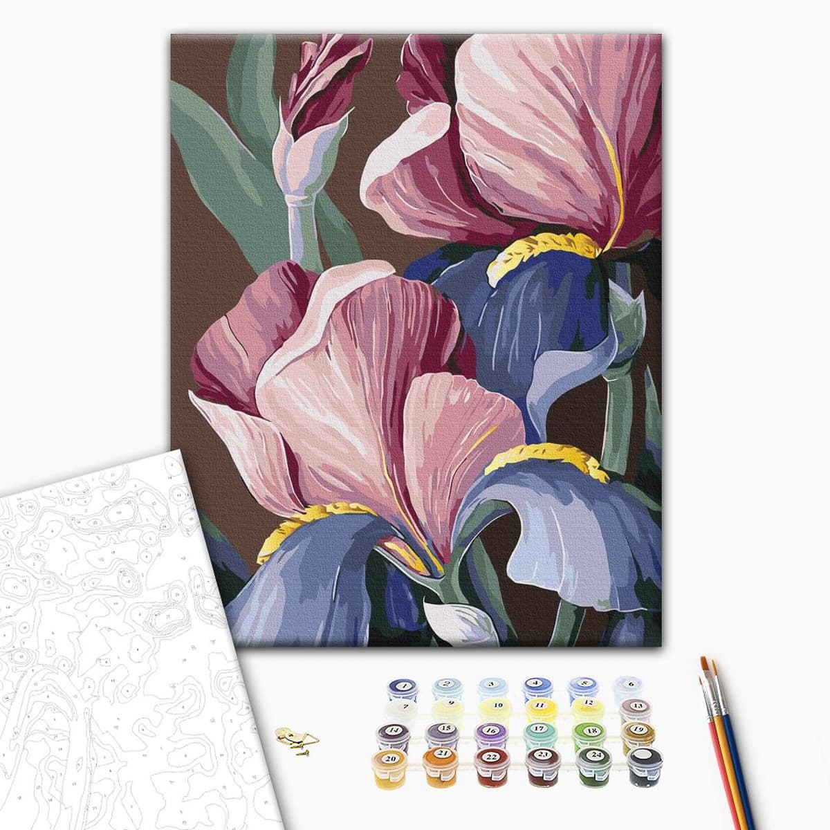 Картина за номерами Brushme Півники, BS53760