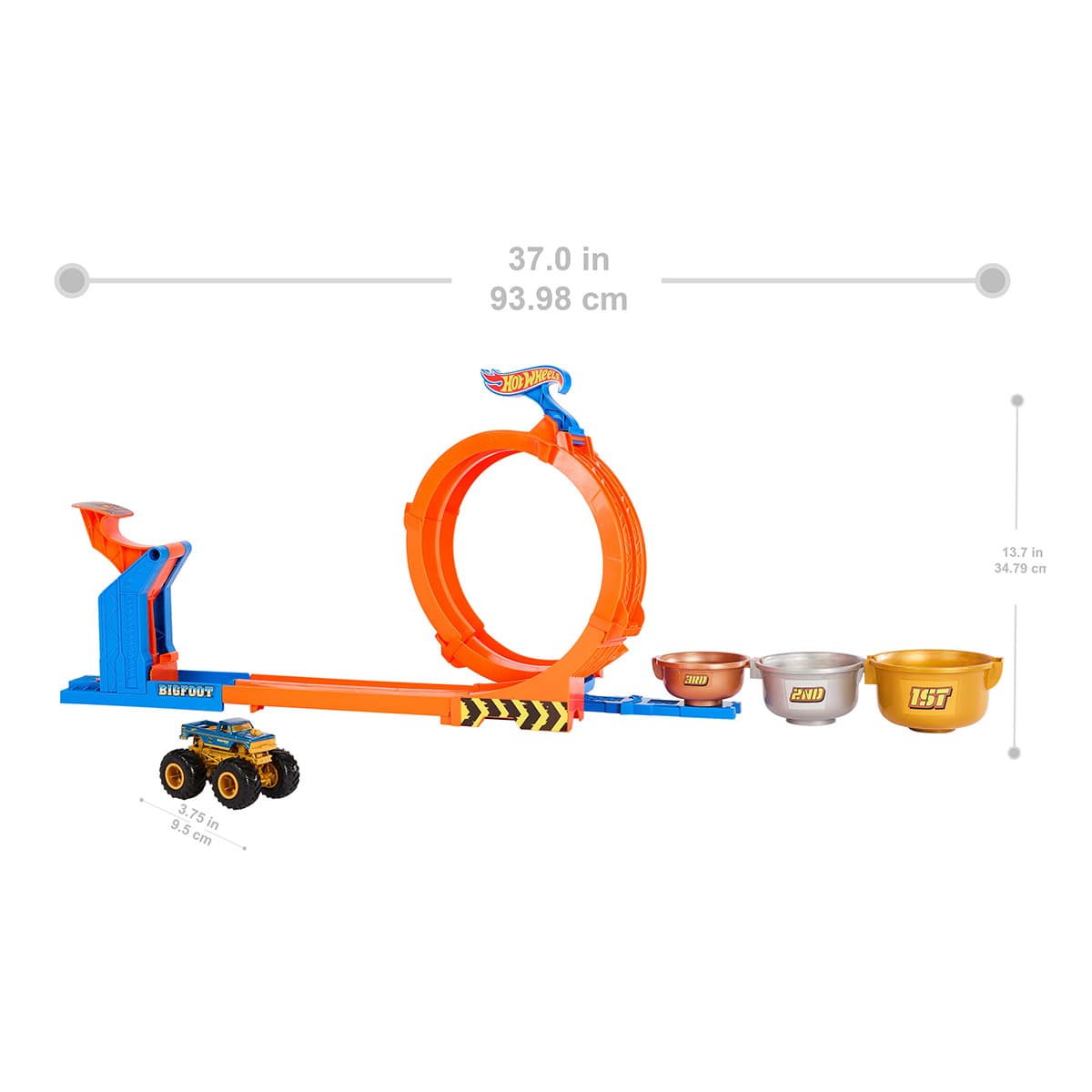 Набір Hot Wheels серії Змагання за кубок Monster Trucks Петлі та трюки, JBX64 — фото 3