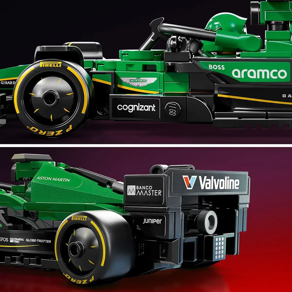 LEGO Speed ​​Champions Автомобіль для перегонів Aston Martin Aramco F1 AMR24 77245 — фото 5