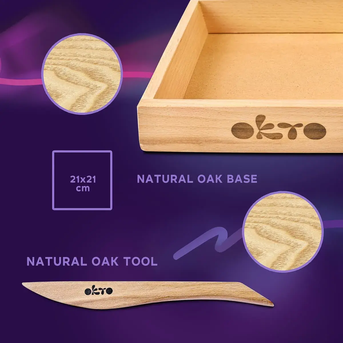 Набір для творчості Okto Wood and Craft Зроби сам настрій Спокій океану 21 х 21 см, 10015 — фото 4