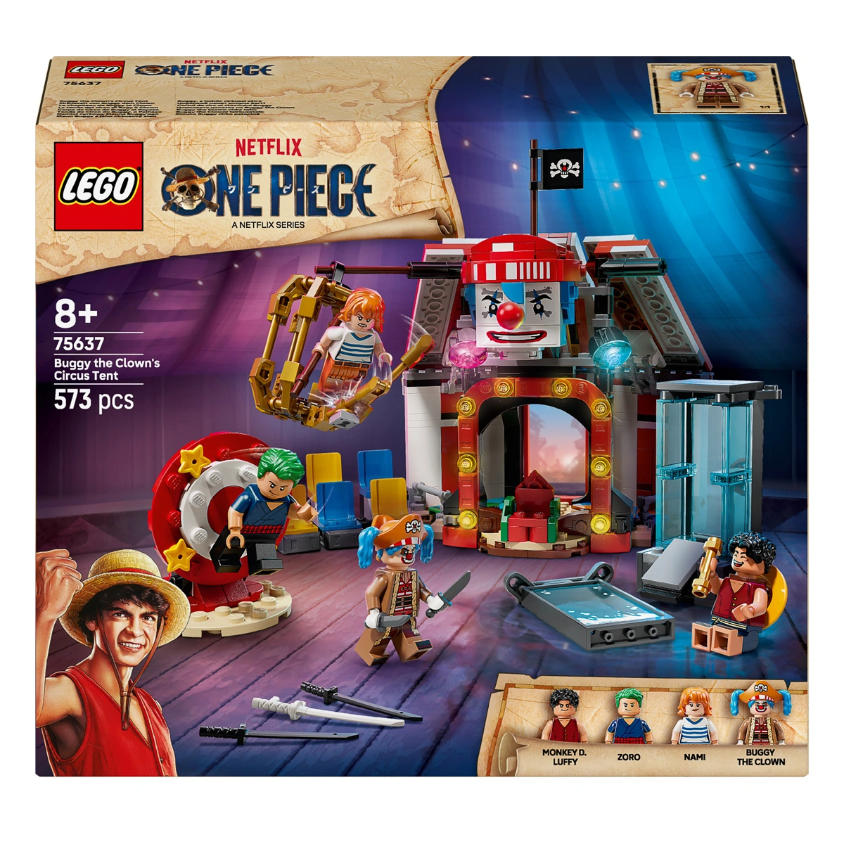 LEGO ONE PIECE Цирковий намет клоуна Баґґі 75637