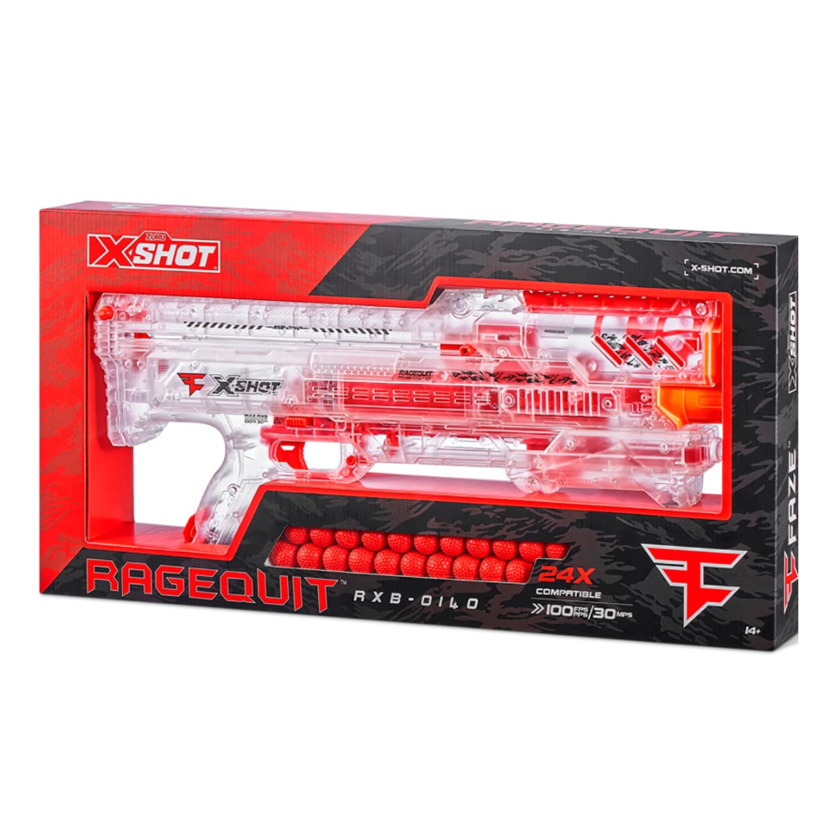 Скорострільний бластер Zuru X-Shot Chaos Faze Ragequit, 36498