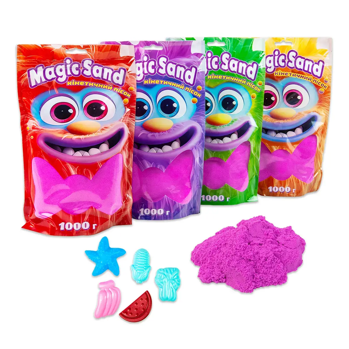 Кінетичний пісок Strateg Magic Sand фіолетовий 1000 г (39404-4)