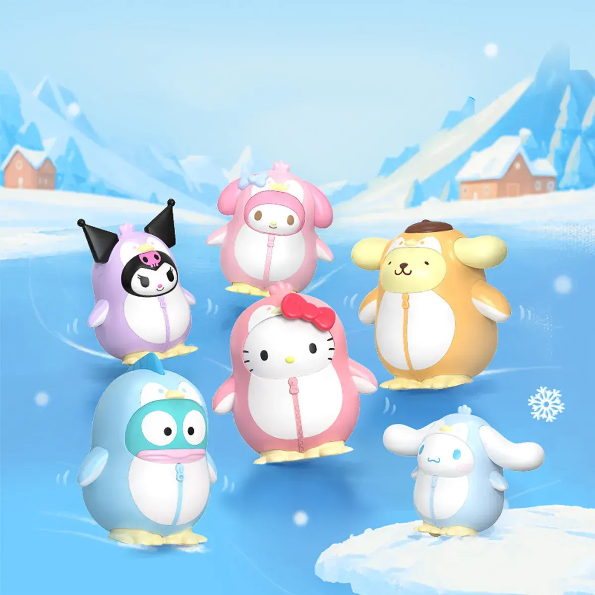 Механічна іграшка-сюрприз Pop Top Sanrio Бал Пінгвінів (25WDL-001) — фото 5