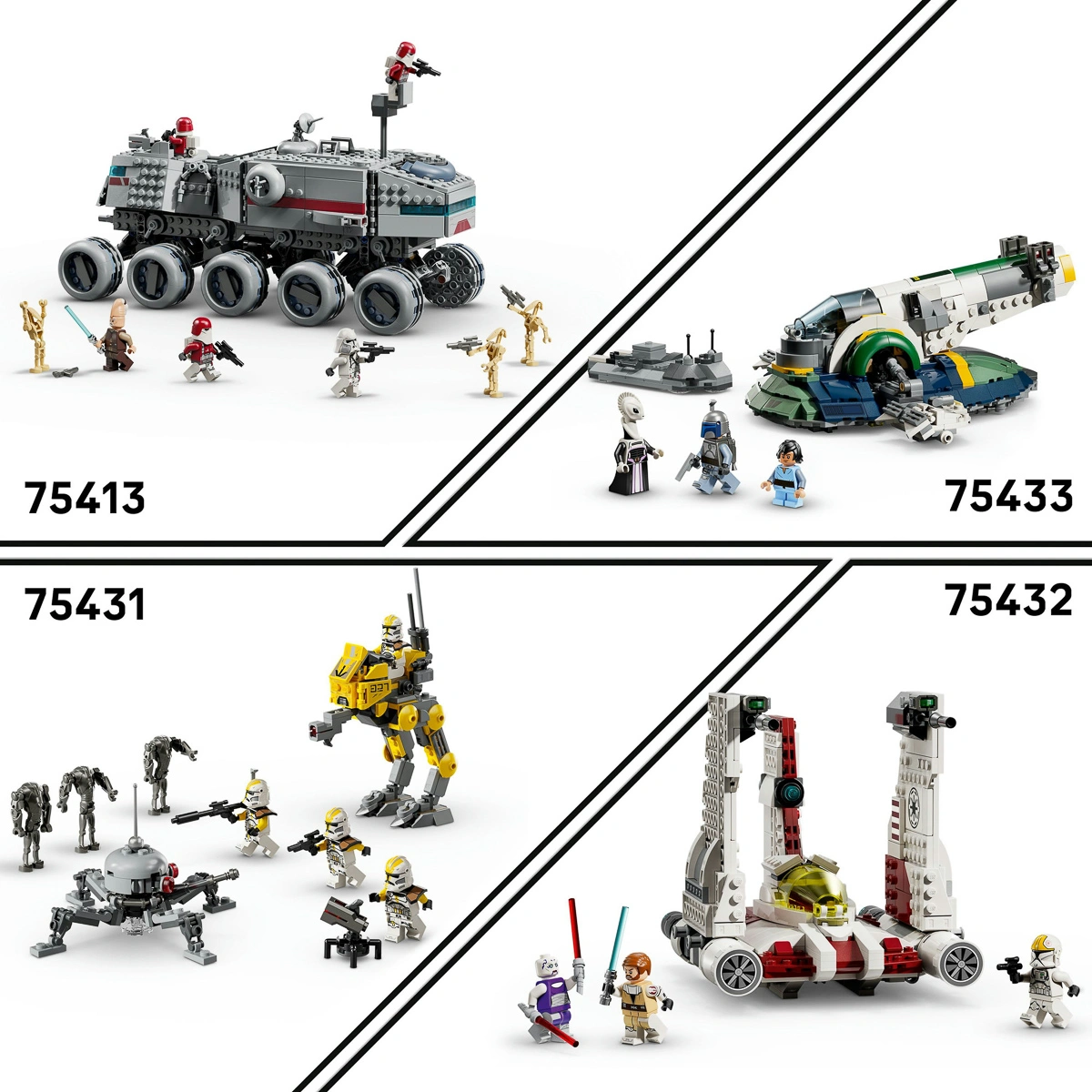 LEGO Star Wars Зоряний винищувач V-19 «Потік» 75432 — фото 7