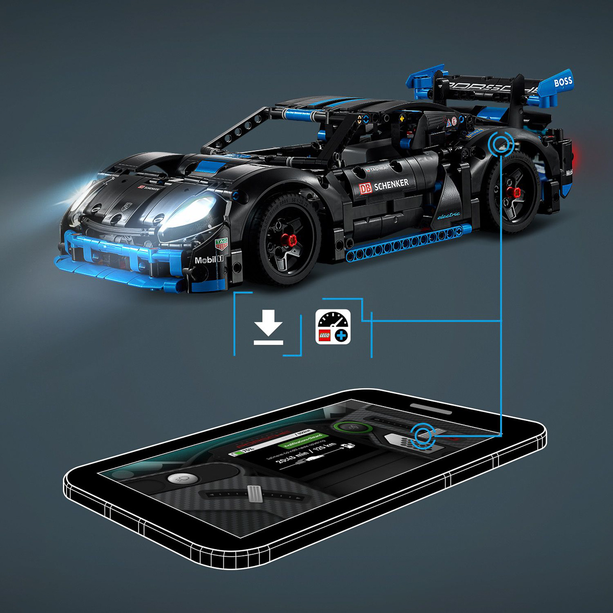 LEGO Technic Автомобіль для перегонів Porsche GT4 e-Performance 42176 — фото 7