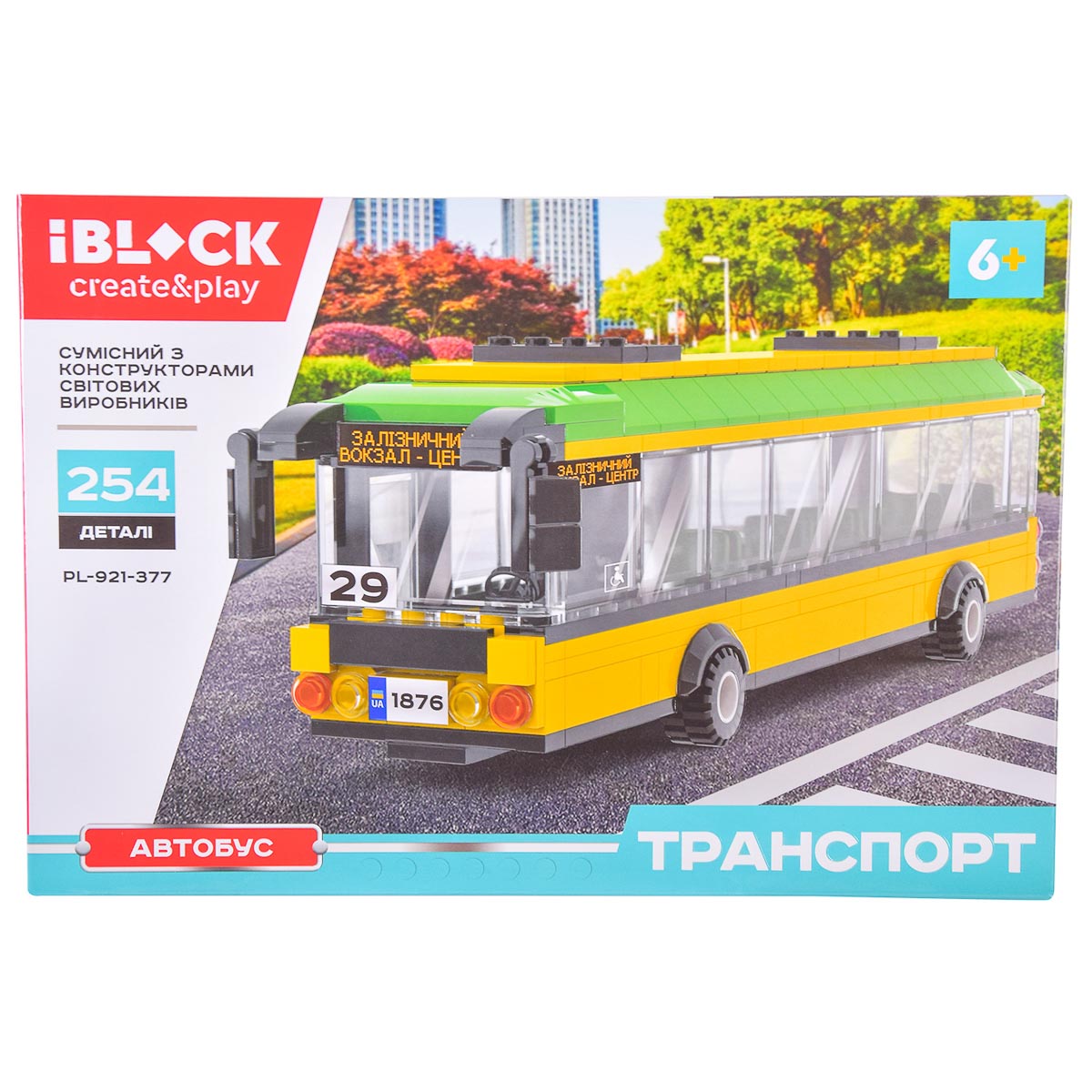 Конструктор Iblock Автобус 254 ел, PL-921-377