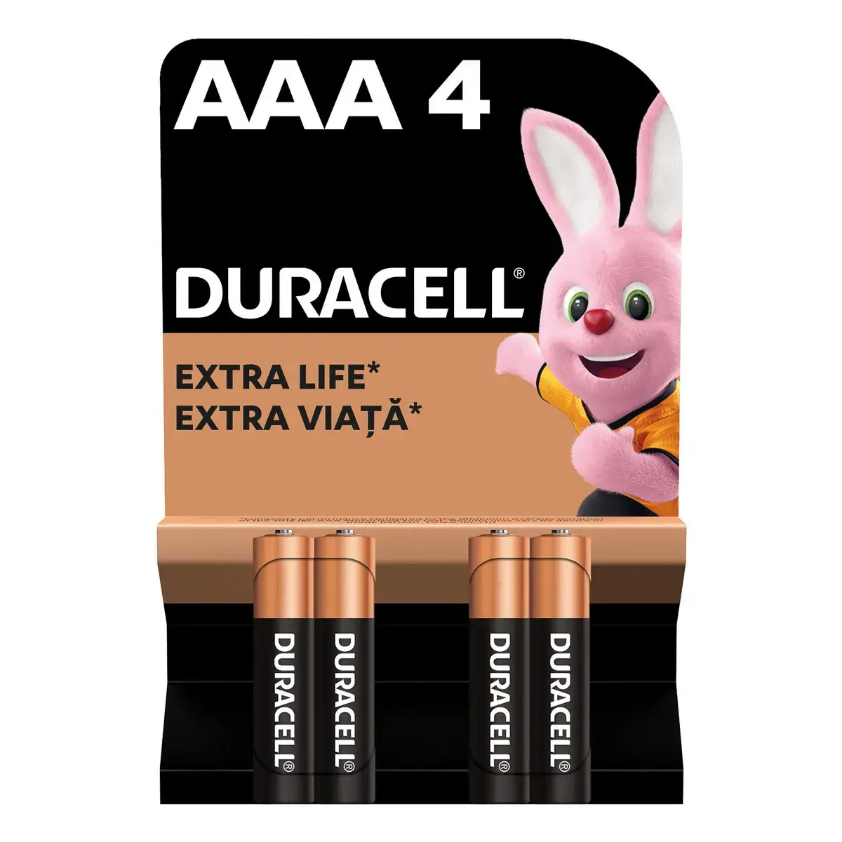 Батарейки лужні Duracell Basic AAA 1.5V LR03/MN2400 4 шт, 204-00159-00