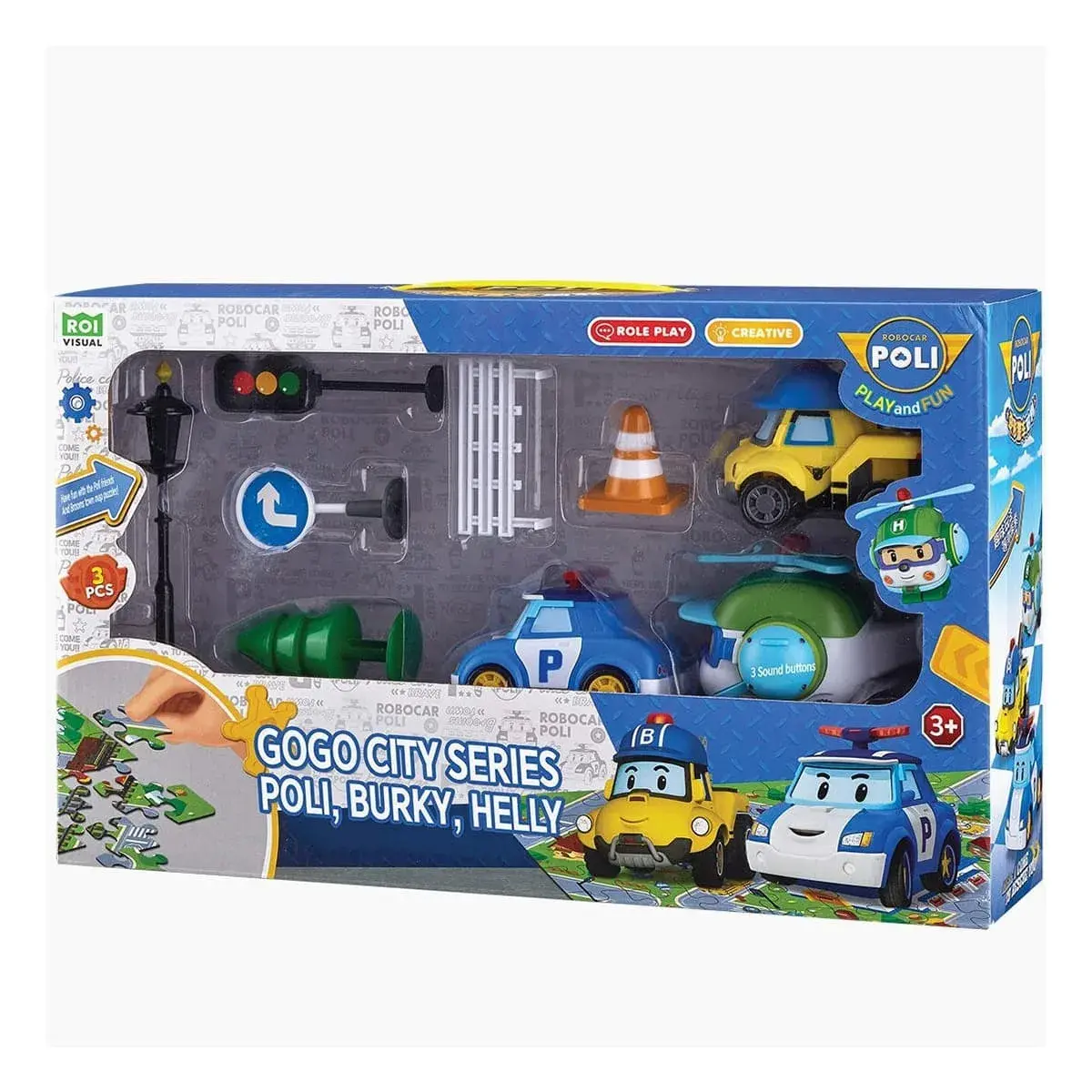 Набір Robocar Poli GoGo Міська серія Полі, Баккі, Хеллі, ZR-912