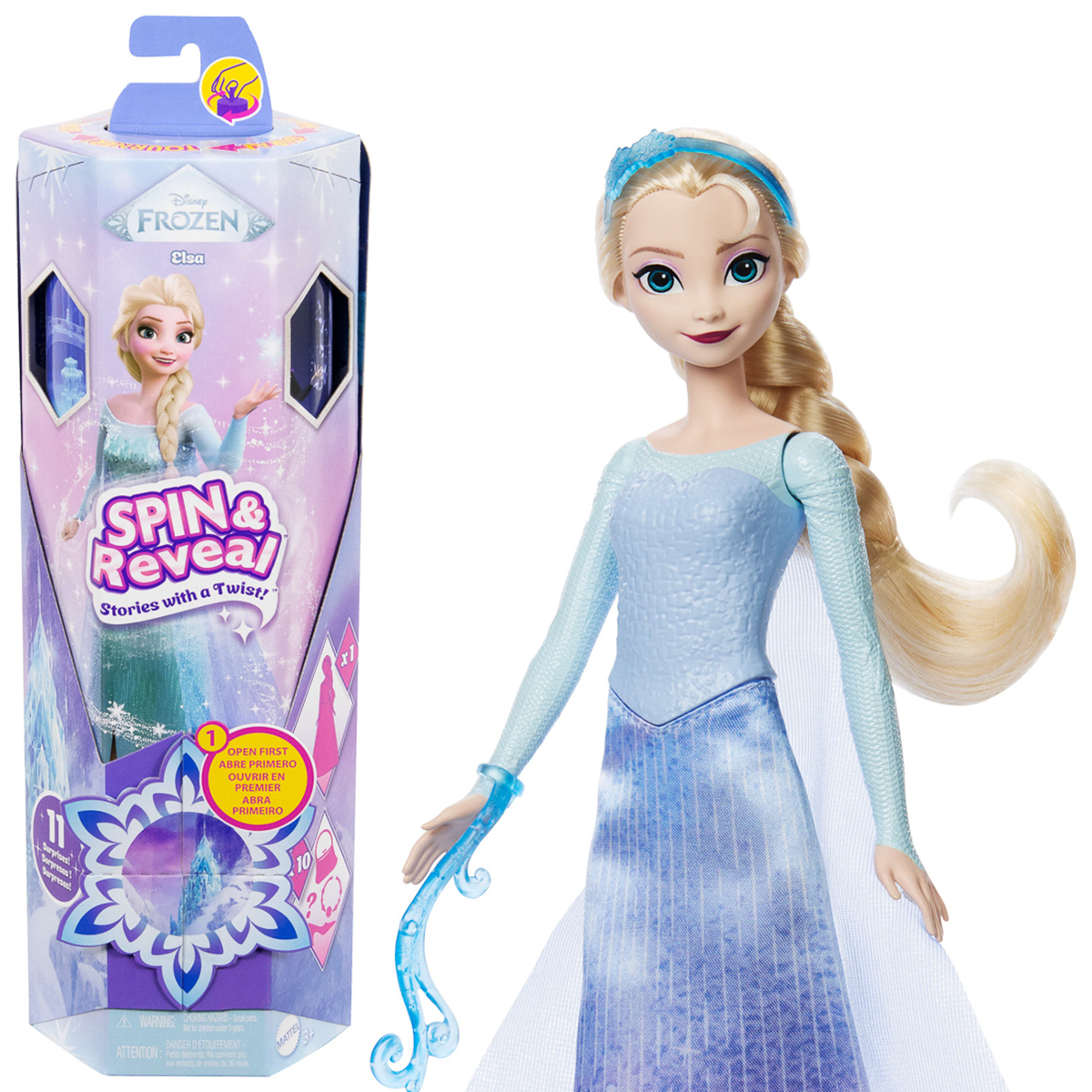 Набір-сюрприз Disney Frozen Spin and Reveal Зимова казка Ельза, JBG59 — фото 2
