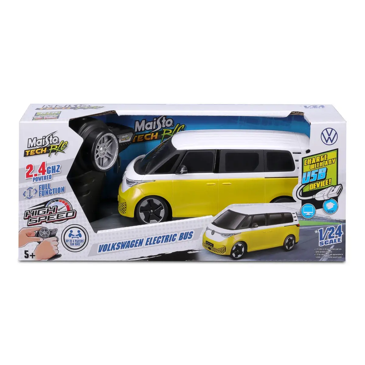Машинка на радіокеруванні Maisto Volkswagen Electric Bus 1:24 (82343) — фото 2
