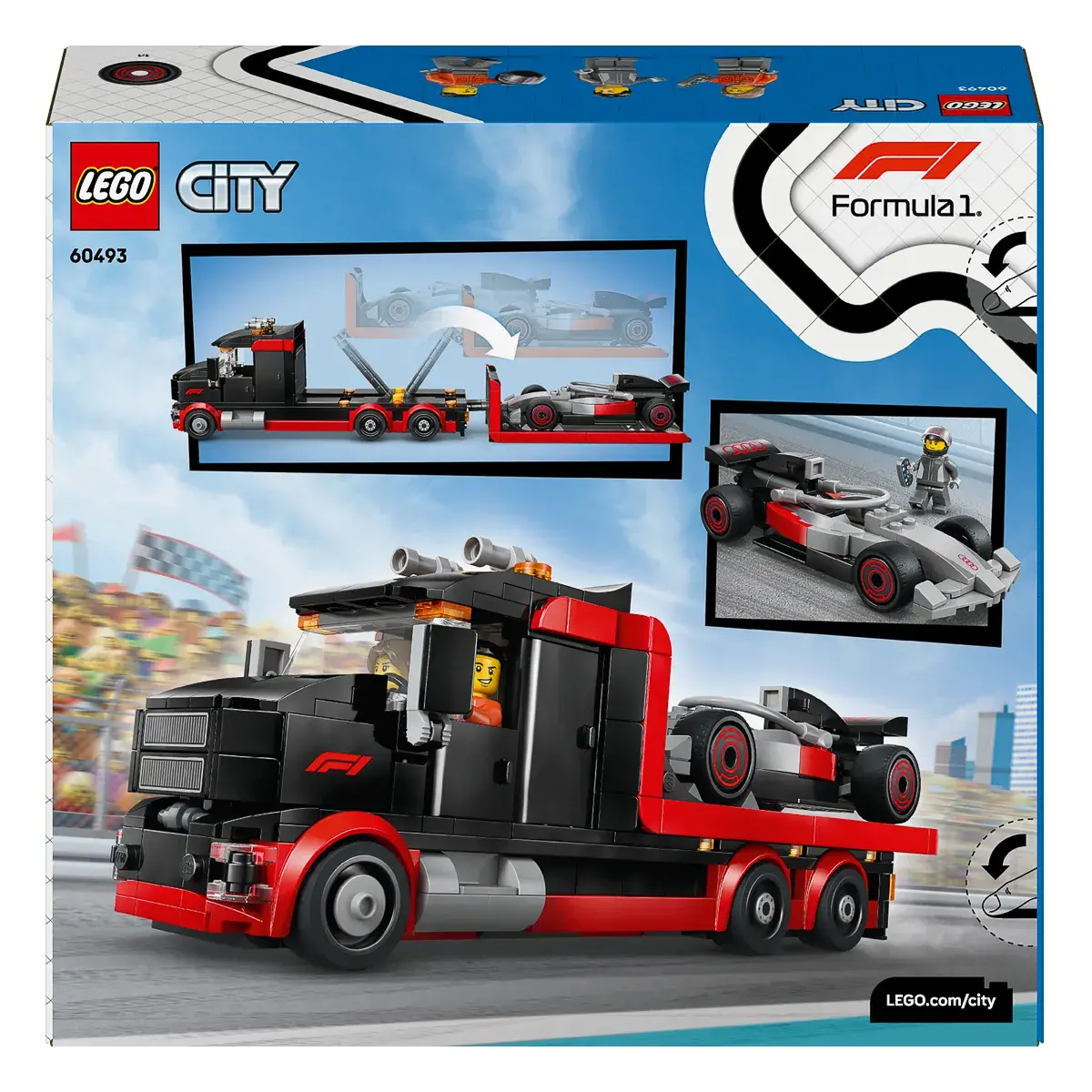 LEGO City Вантажівка для демонстрації F1 із перегоновим автомобілем Audi 60493 — фото 9