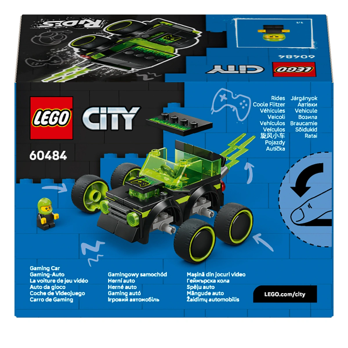 LEGO City Brick Rides Автівки — Ігровий автомобіль для перегонів 60484 — фото 9