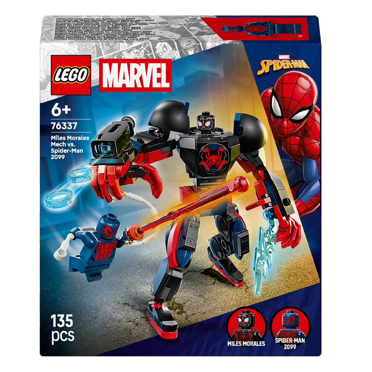 LEGO Super Heroes Marvel Робот Майлза Моралеза vs. Людина-павук 2099 76337