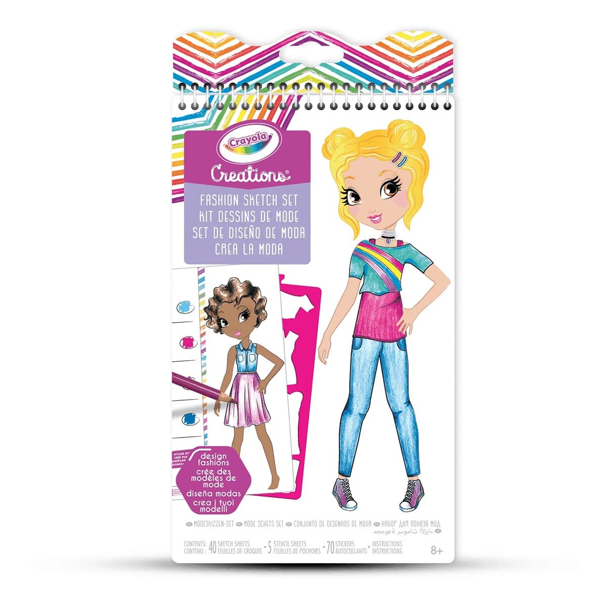 Набір для творчості Crayola Creations Fashion Sketch Set, 04-0476