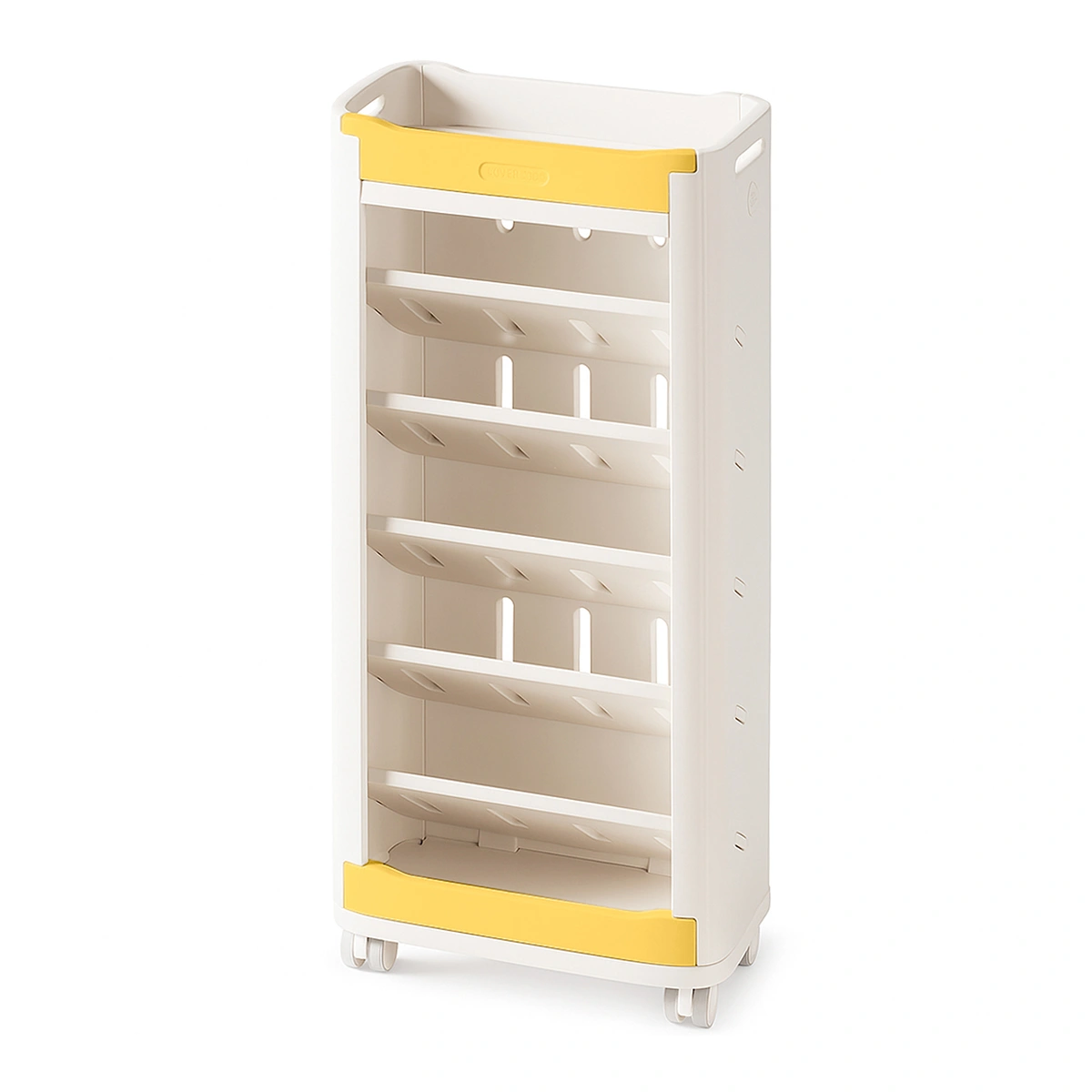 Стелаж-книжкова полиця Mealux Brooks KD-E041 White/Yellow