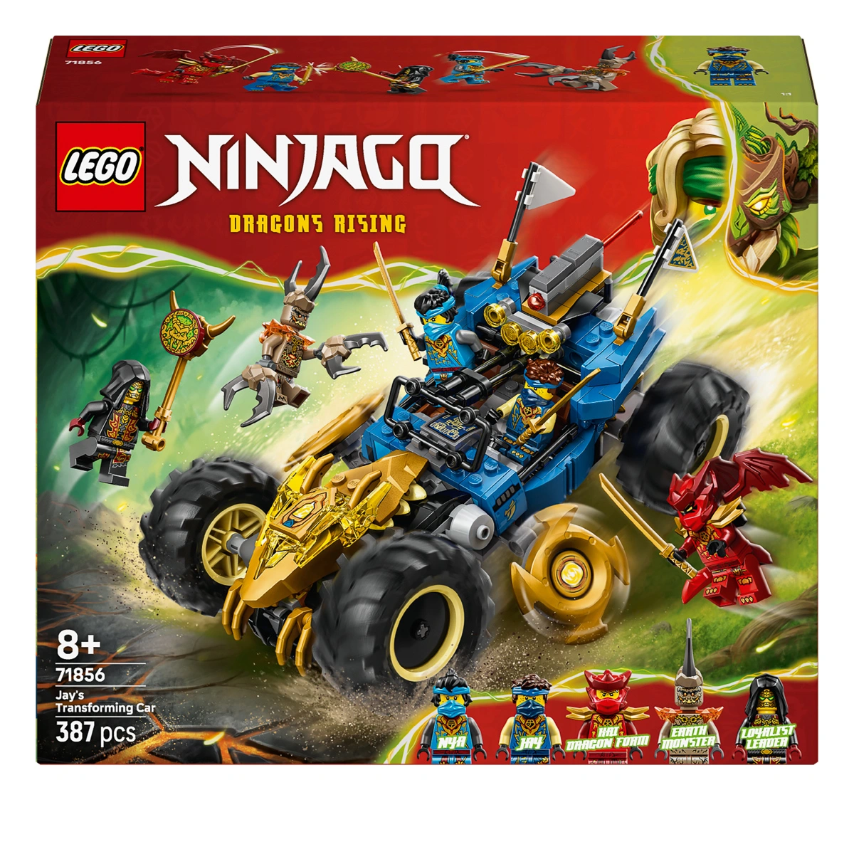 LEGO NINJAGO Автомобіль-трансформер Джея 71856