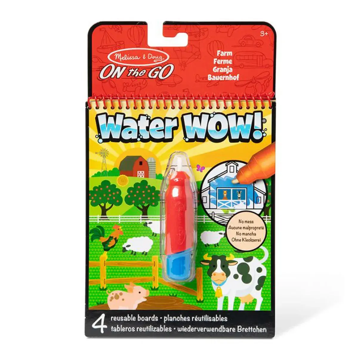 Водна розмальовка з ручкою Melissa & Doug Water Wow Ферма