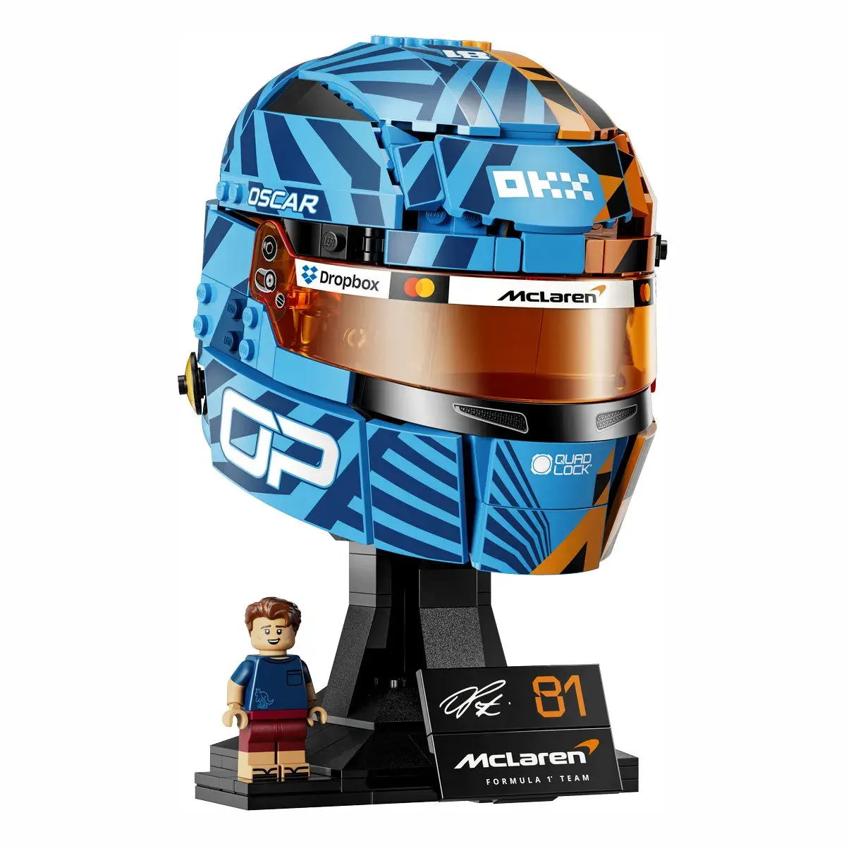LEGO Editions Formula 1 Шолом Оскара Піастрі з команди McLaren Mastercard F1 Team 43017 — фото 8