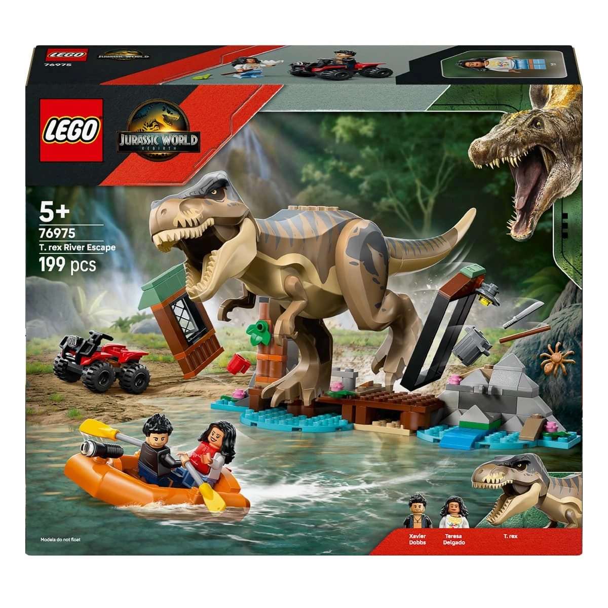 LEGO Jurassic World Втеча річкою від тиранозавра 76975