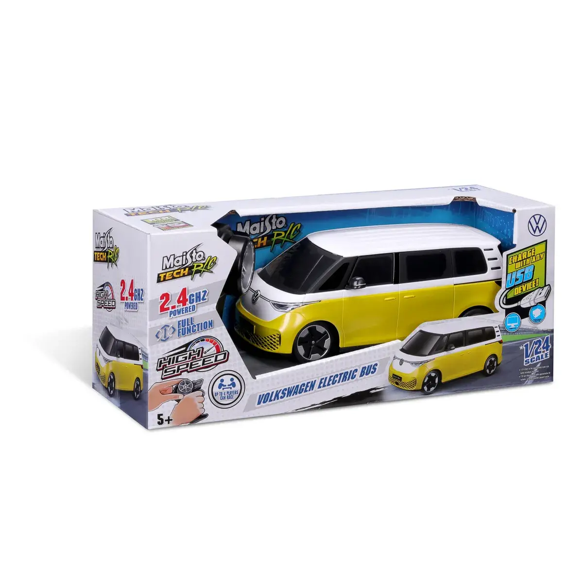 Машинка на радіокеруванні Maisto Volkswagen Electric Bus 1:24 (82343) — фото 12