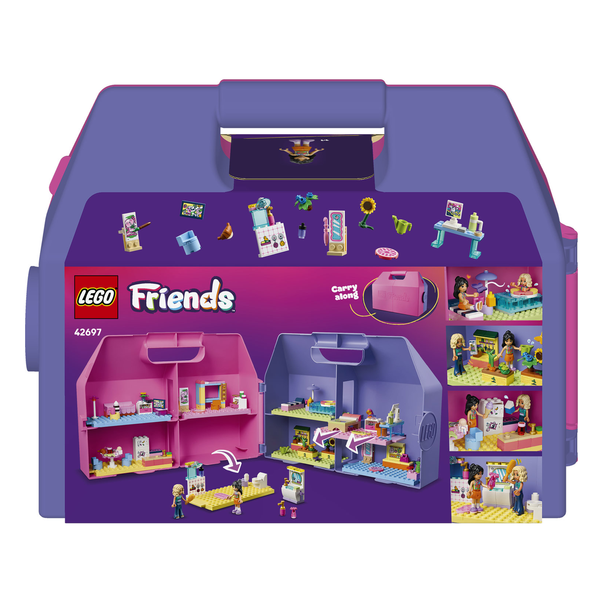 LEGO Friends Ляльковий будиночок-валіза для творчої гри 42697 — фото 2