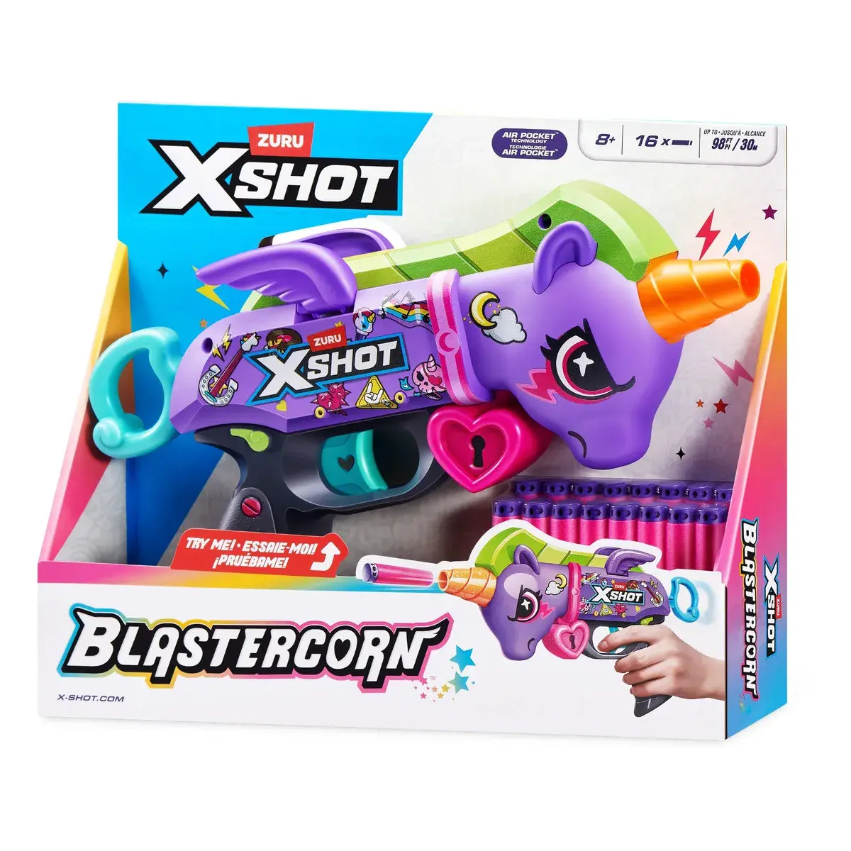 Швидкострільний бластер X-Shot Purple Blastercorn (36882R) — фото 2