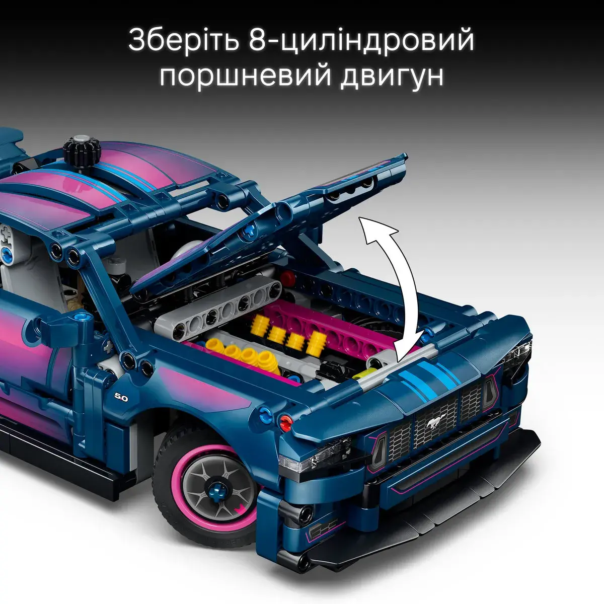 LEGO Technic Тюнінг-гараж з автомобілем Ford Mustang GT 42236 — фото 6