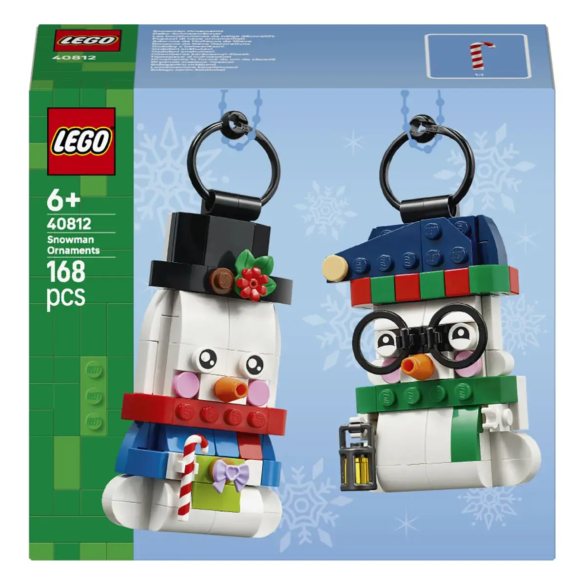 LEGO Iconic Прикраси зі сніговиком 40812
