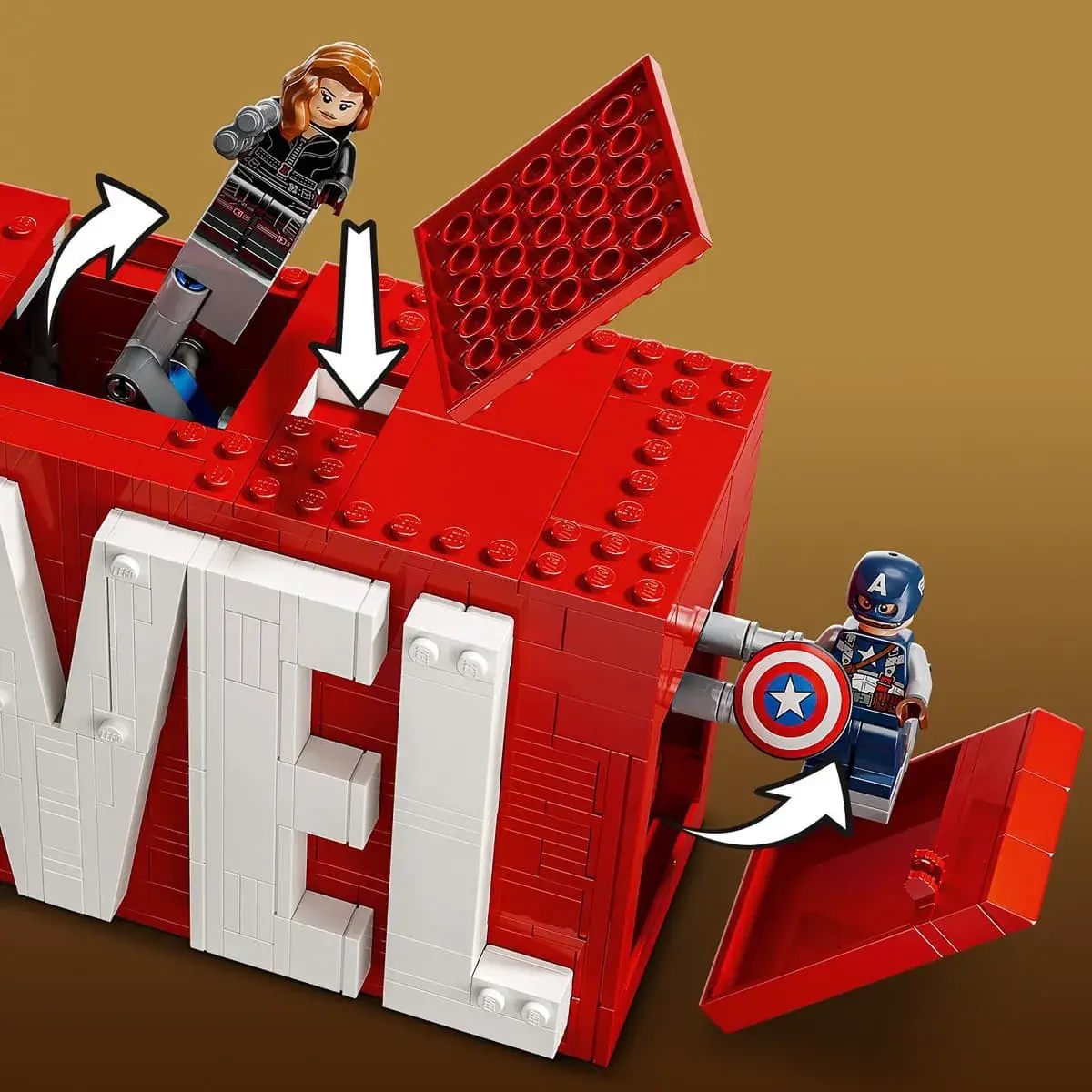 LEGO Marvel Логотип та мініфігурки MARVEL 76313 — фото 7