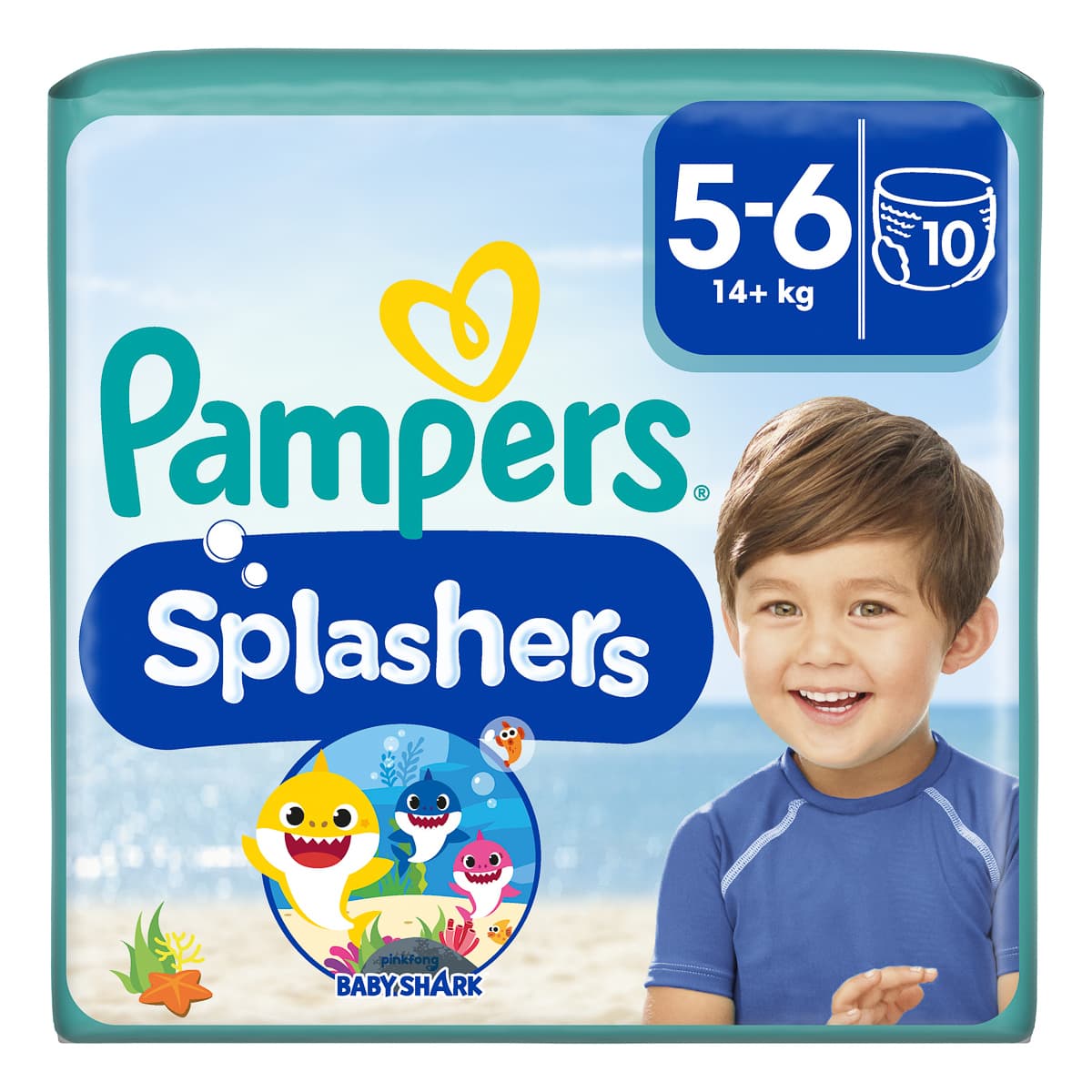 Трусики для плавання Pampers Splashers Розмір 5-6 (14+ кг) 10 шт