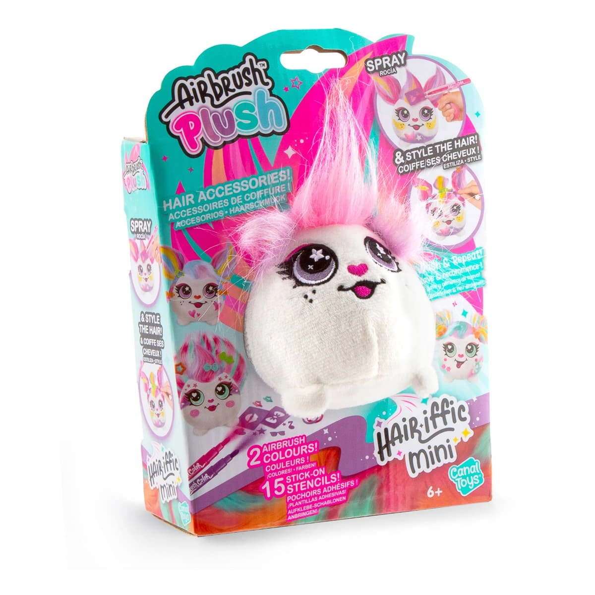 Набір Canal Toys Diy Airbrush plush Hair'iffic Зроби зачіску Пінкі