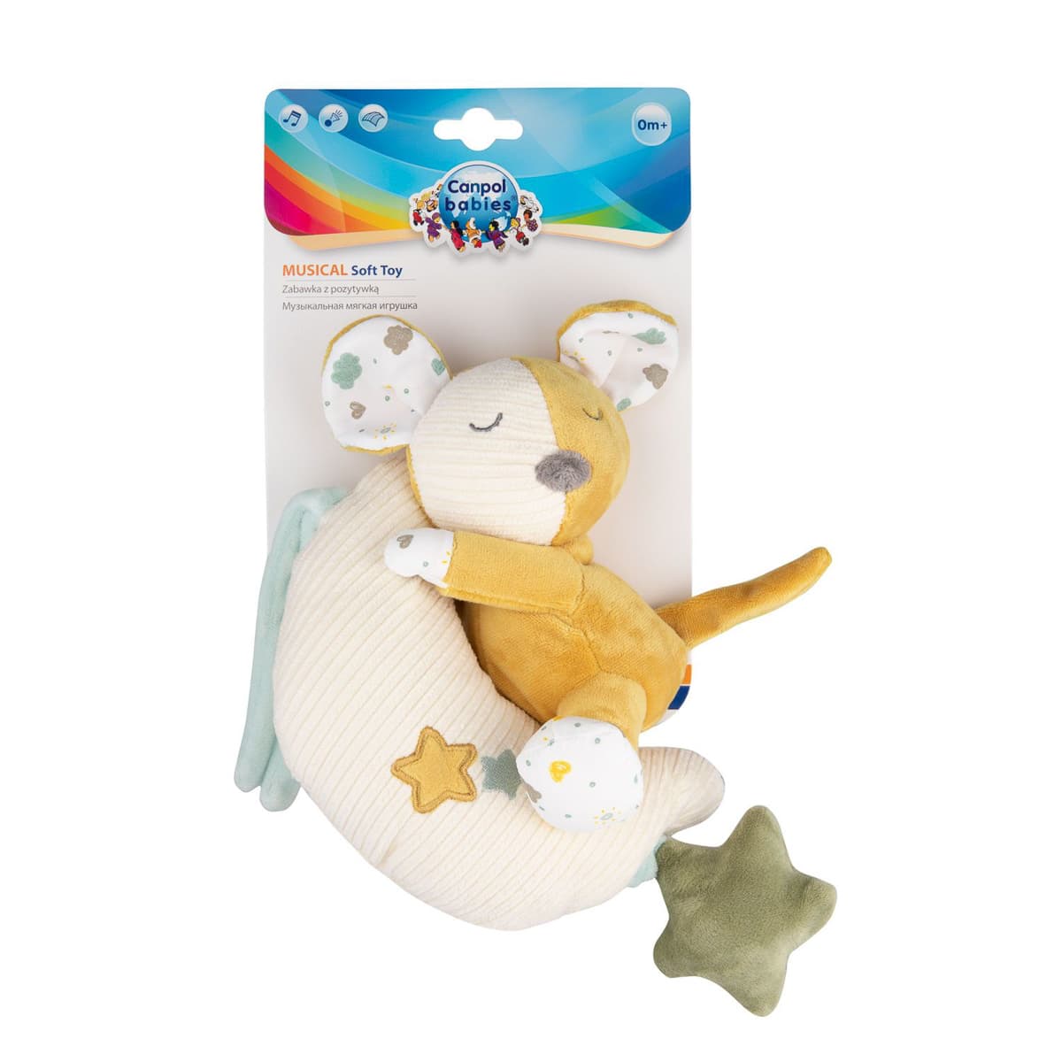 Іграшка плюшева музична Canpol babies Cute Mouse, 77/202