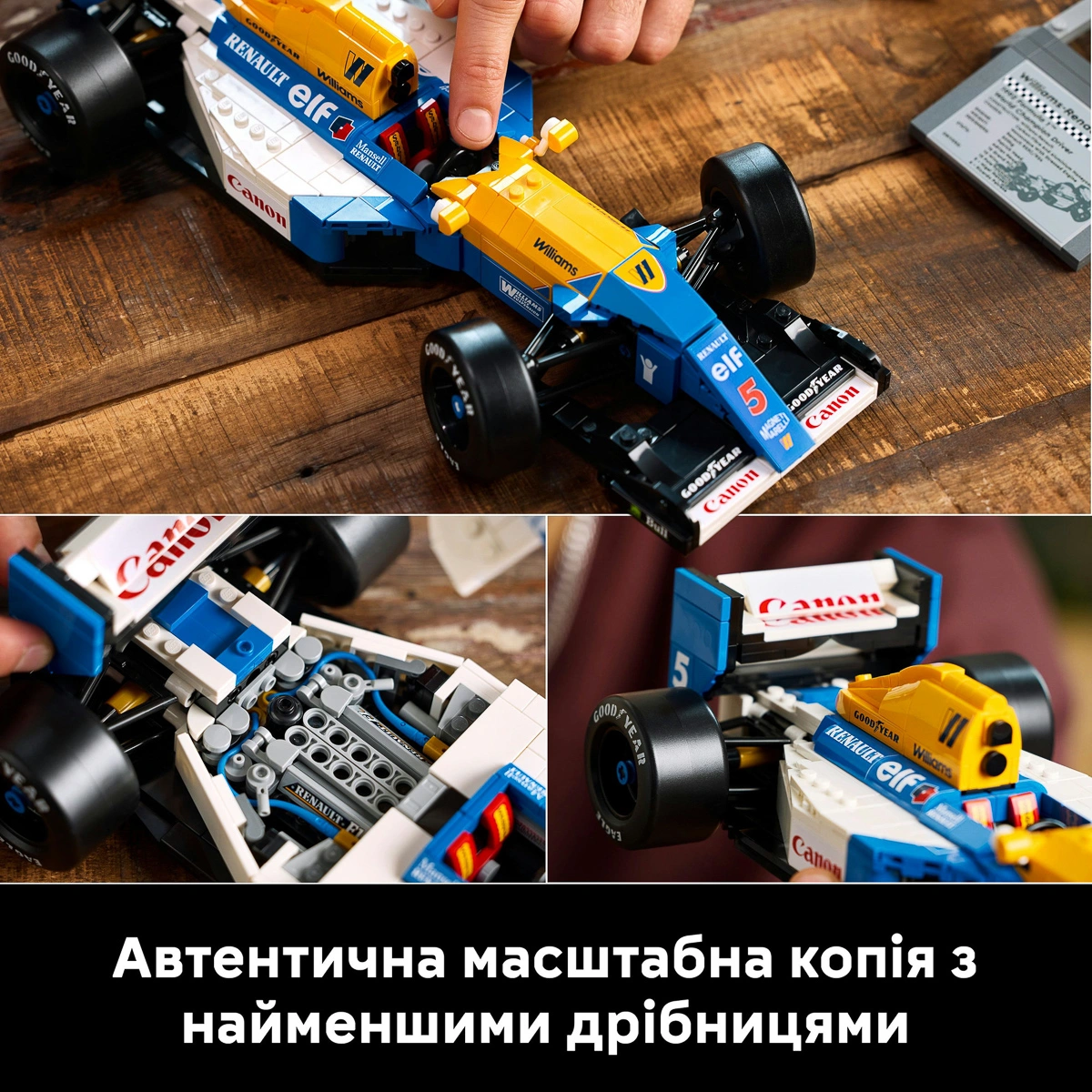 LEGO ICONS Williams Racing FW14B і Найджел Менселл 10353 — фото 12