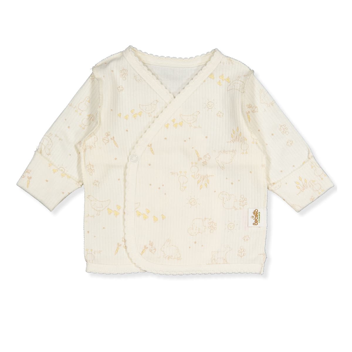 Комплект Bebetto Льоля Повзунки Шапочка Царапки Слинявчик Z988 Beige, р. 62 — фото 2