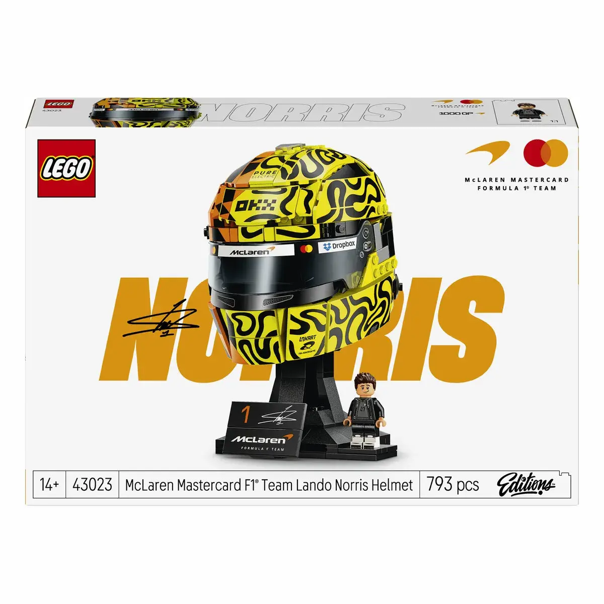 LEGO Editions Formula 1 Шолом Ландо Норріса з команди McLaren Mastercard F1 Team 43023