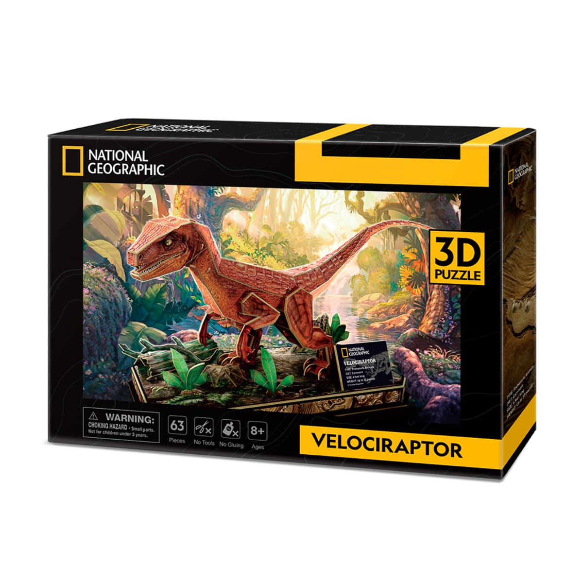 3D Пазл CubicFun National Geographic Dino Велоцираптор, DS1053H