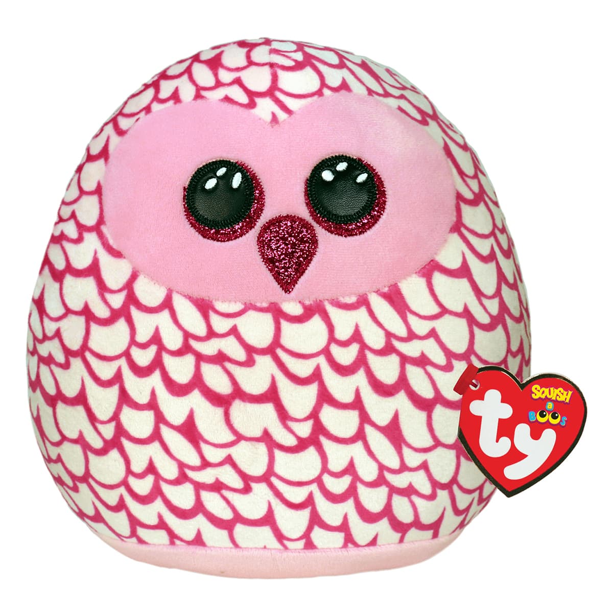 М'яка іграшка-подушка TY Squish a boos Pink Owl Pinky 20 см, 39300