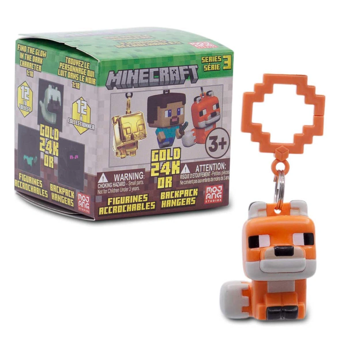Фігурка-сюрприз Minecraft Series 3 з підвіскою, JTMIN-35198