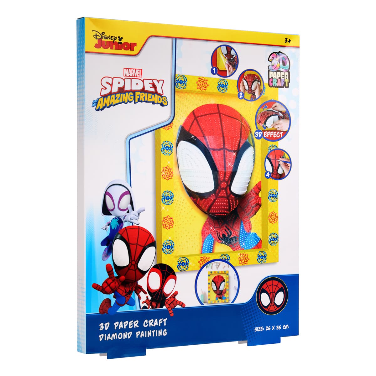 Набір для творчості Disney Алмазна мозаїка Spidey 3D у рамці, SP24333 — фото 2