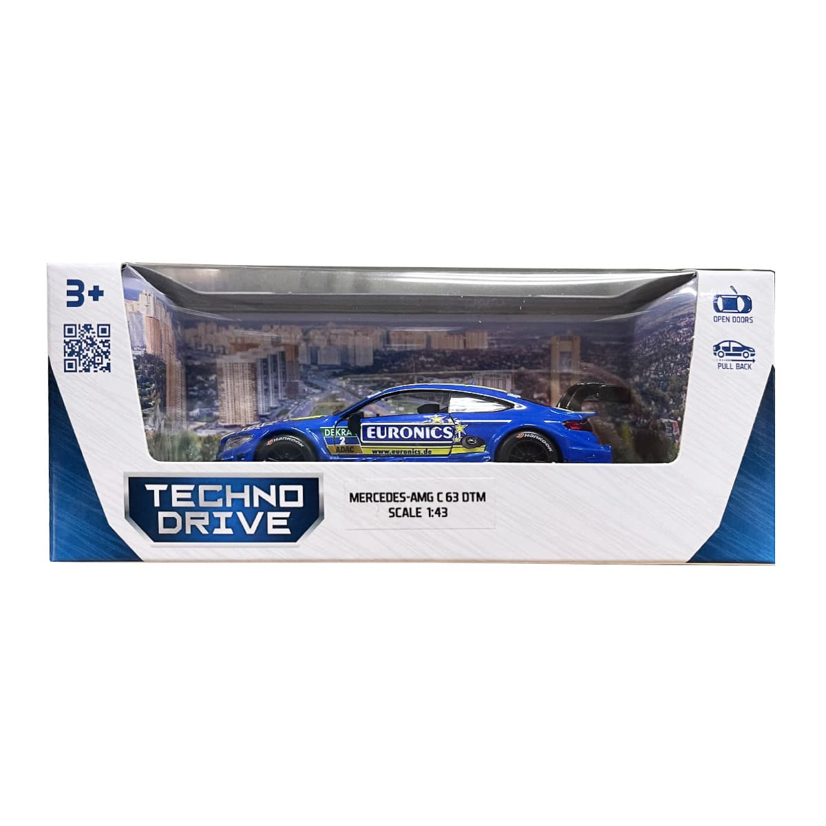 Автомобиль TechnoDrive Mercedes-AMG C63 DTM Navy 1:43, 250355 — фото 2